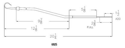 Mr. Gasket Engine Oil Dipstick & Tube - Chrome by Mr Gasket