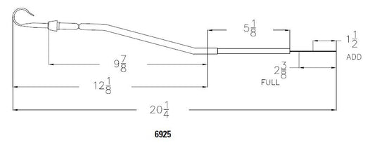 Mr. Gasket Engine Oil Dipstick & Tube - Chrome by Mr Gasket