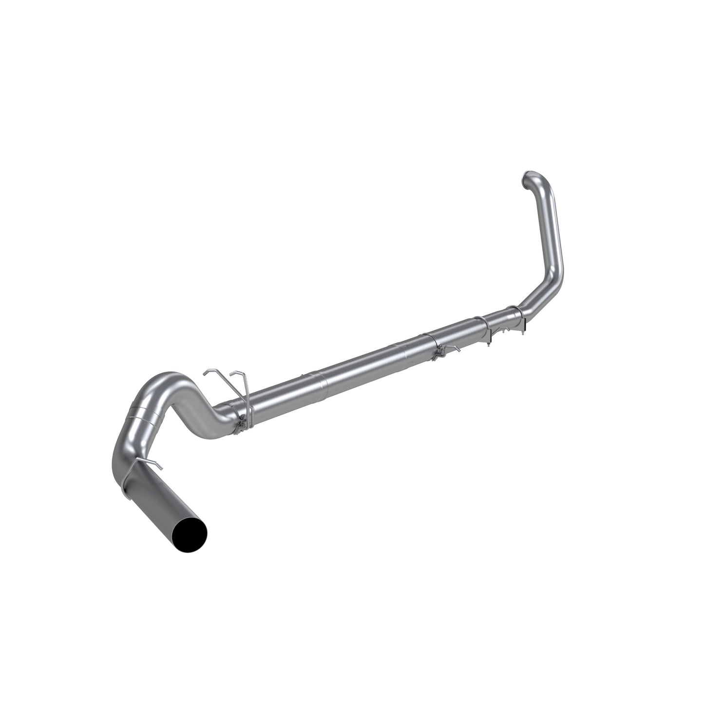 5in. Turbo Back. Single Side Exit. No Muffler. Off-Road. Aluminized Steel. by MBRP Exhaust