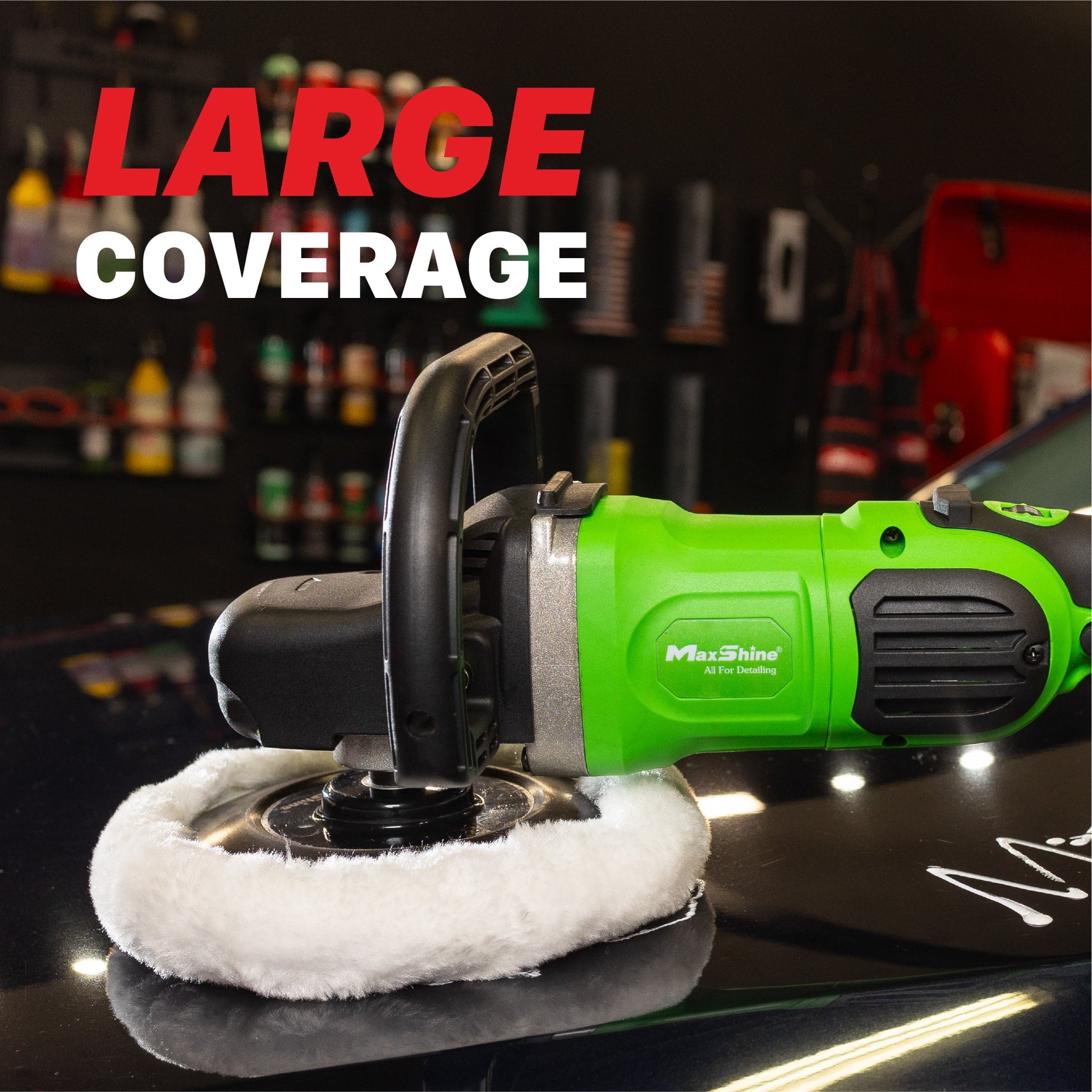 Rotary Polisher | M1300 Pro - 7in Plate, 1300W by MaxshineUSA