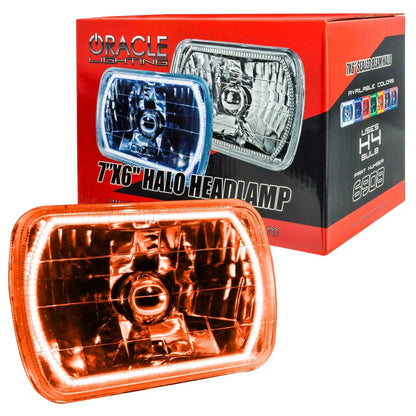 ORACLE Sealed Beam 7x6 H6054 Headlight with Pre-Installed SMD Halo by ORACLE Lighting