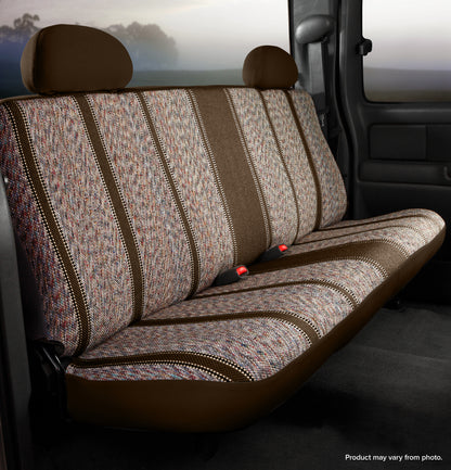 TR40 Series - Wrangler Saddleblanket Custom Fit Rear Seat Cover - Brown by FIA