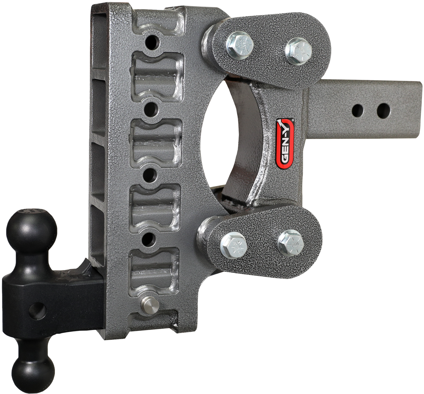 The BOSS TORSION-FLEX 3" Shank 9" Drop 2.4K TW 21K Hitch & GH-061 Dual-Ball by GEN-Y Hitch