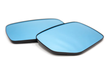 OLM Wide Angle Convex Mirrors with Defrosters (Blue) - 2015+ WRX / 2015+ STI by OLM