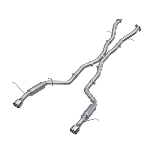 3in. Cat-Back. Dual Rear Exit. Aluminized Steel. by MBRP Exhaust