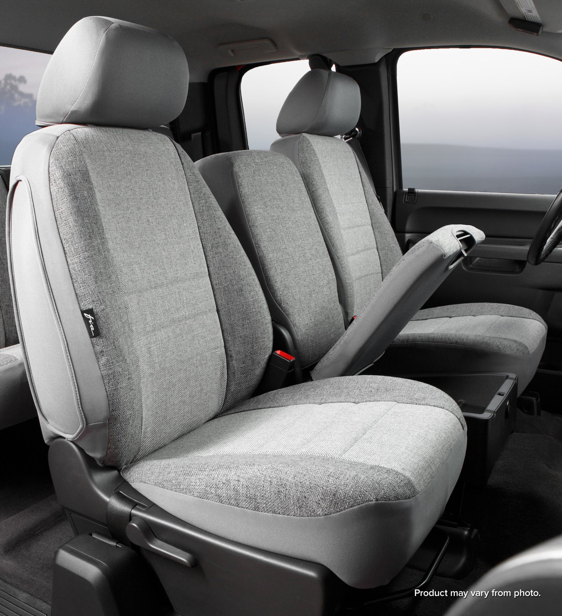 OE30 Series - Oe Tweed Custom Fit Front Seat Cover- Gray by FIA