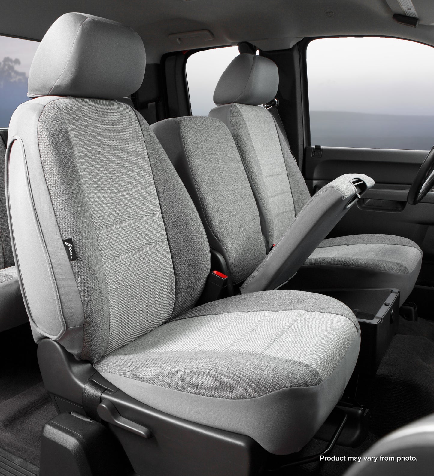 OE30 Series - Oe Tweed Custom Fit Front Seat Cover- Gray by FIA
