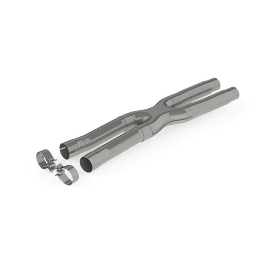 2.5in. Resonator Bypass. X-Pipe. T409 Stainless Steel. by MBRP Exhaust