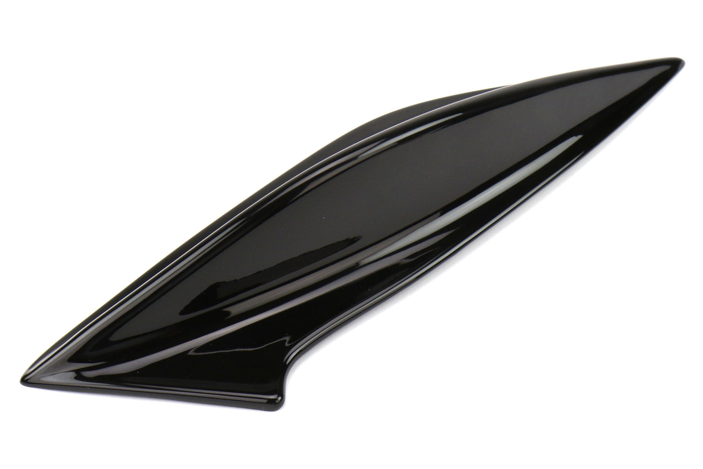 OLM STI Spoiler Side Fins - Crystal Black Silica / Raven - 2015-2021 Subaru WRX / STI by OLM