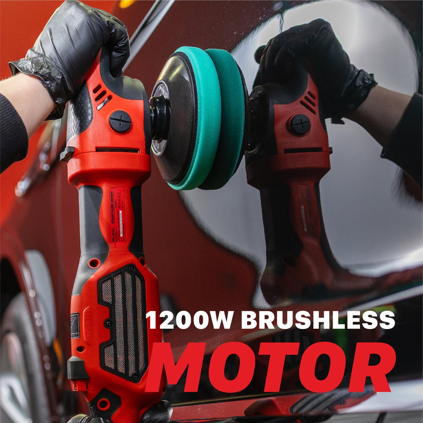 MB1200 Pro Rotary Brushless Buffer by MaxshineUSA