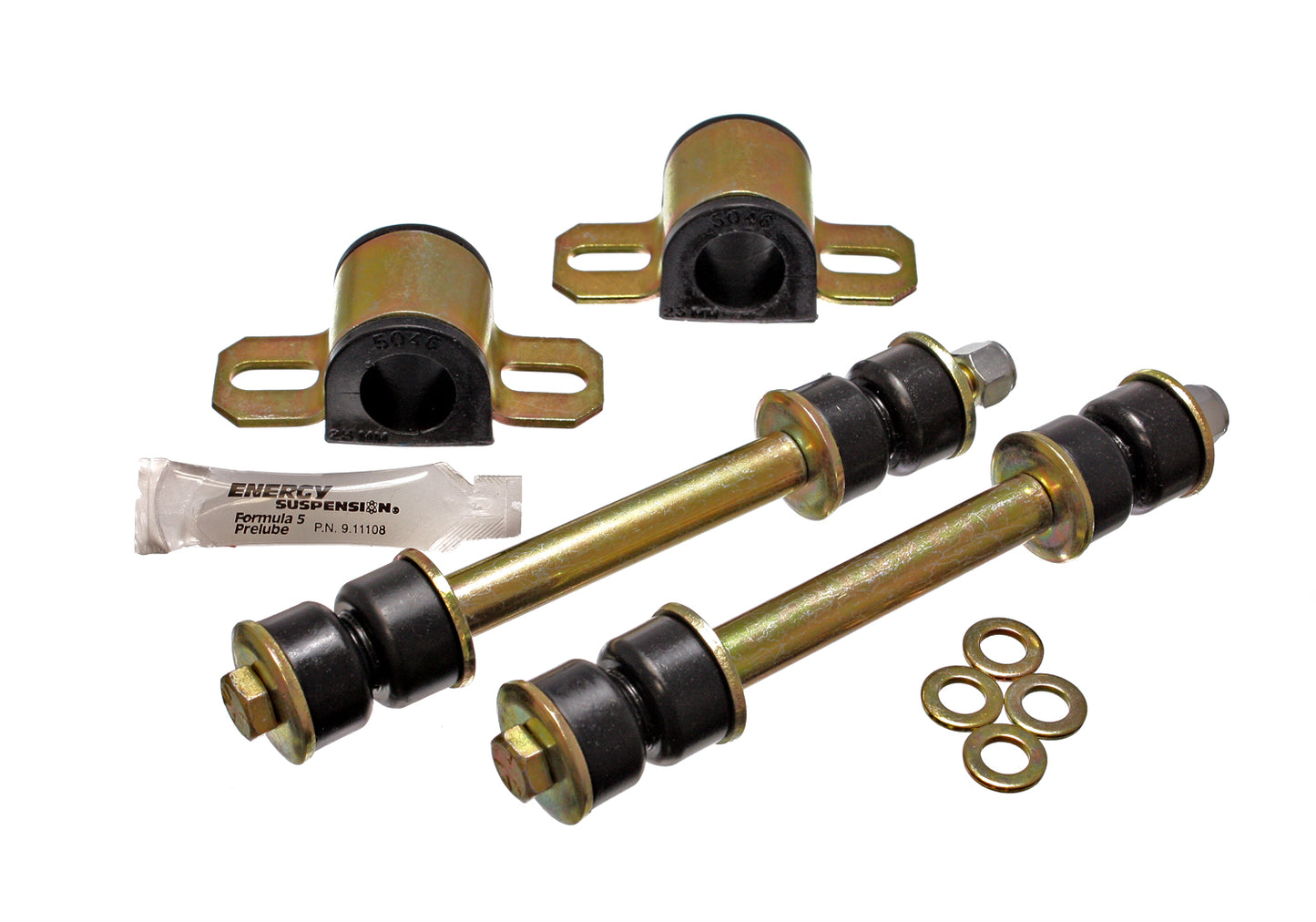 Sway Bar Bushing Set; Black; Front; Bar Dia. 23mm; Performance Polyurethane; by Energy Suspension