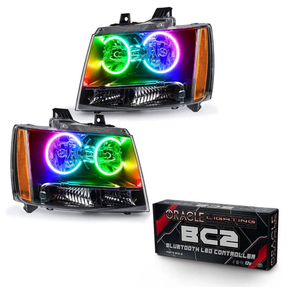 ORACLE Lighting 2007-2013 Chevrolet Avalanche Pre-Assembled Halo Headlights by ORACLE Lighting