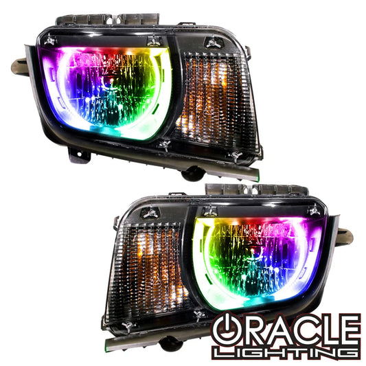 ORACLE Lighting 2010-2013 Chevrolet Camaro Non RS Pre-Assembled Headlights - Dynamic ColorSHIFT by ORACLE Lighting