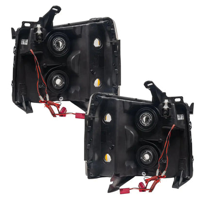 ORACLE Lighting 2007-2013 Chevy Silverado Pre-Assembled Halo Headlights - Chrome Housing by ORACLE Lighting