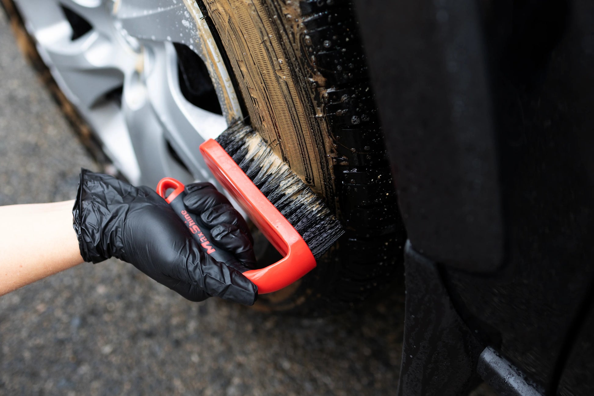 Heavy Duty Tire and Carpet Scrub Brush by MaxshineUSA