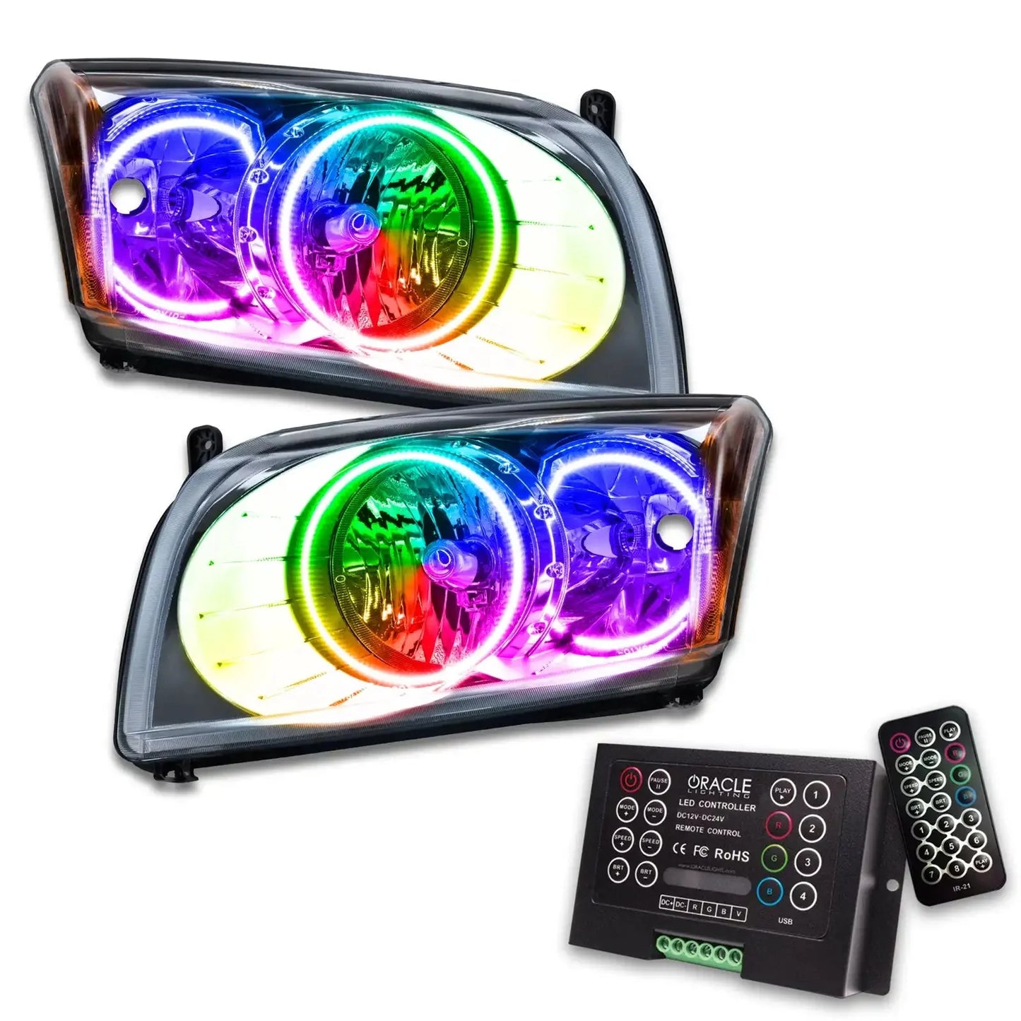 ORACLE Lighting 2007-2012 Dodge Caliber Pre-Assembled Headlights - Chrome by ORACLE Lighting