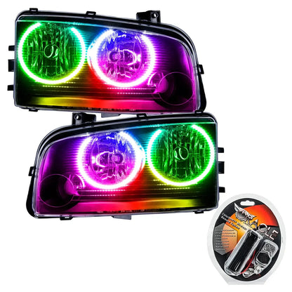 ORACLE Lighting 2005-2010 Dodge Charger Pre-Assembled Halo Headlights - Non HID by ORACLE Lighting