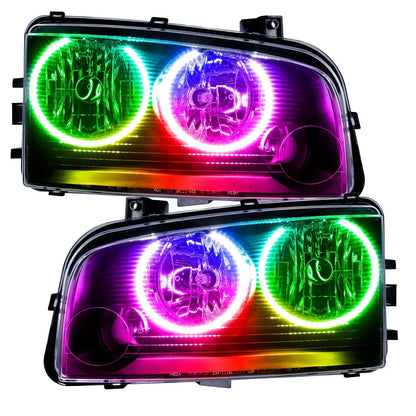 ORACLE Lighting 2005-2010 Dodge Charger Pre-Assembled Halo Headlights - Non HID by ORACLE Lighting
