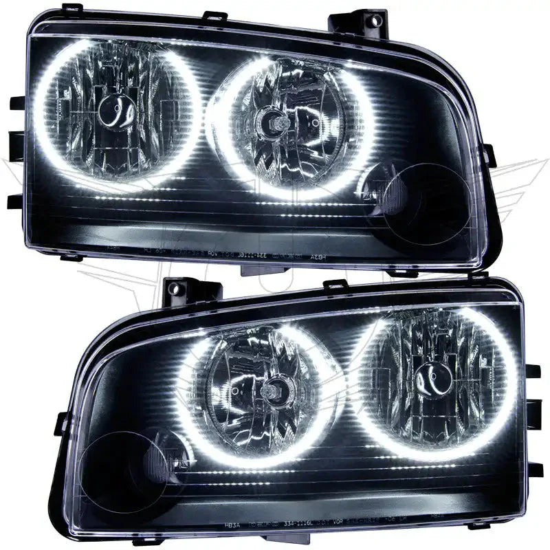 ORACLE Lighting 2005-2010 Dodge Charger Pre-Assembled Halo Headlights - Non HID by ORACLE Lighting