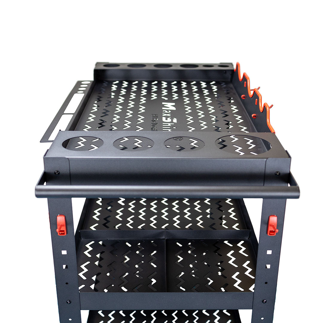 Premium Steel Detailing Rolling Trolley by MaxshineUSA