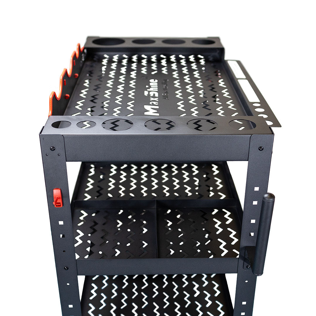 Premium Steel Detailing Rolling Trolley by MaxshineUSA