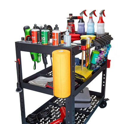 Premium Steel Detailing Rolling Trolley by MaxshineUSA