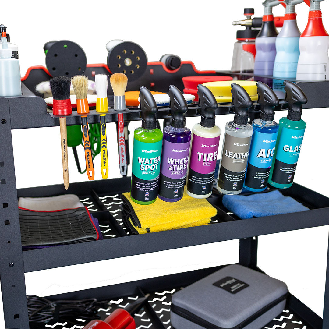 Premium Steel Detailing Rolling Trolley by MaxshineUSA