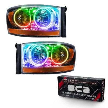 ORACLE Lighting 2006 Dodge Ram Pre-Assembled Halo Headlights - Chrome by ORACLE Lighting