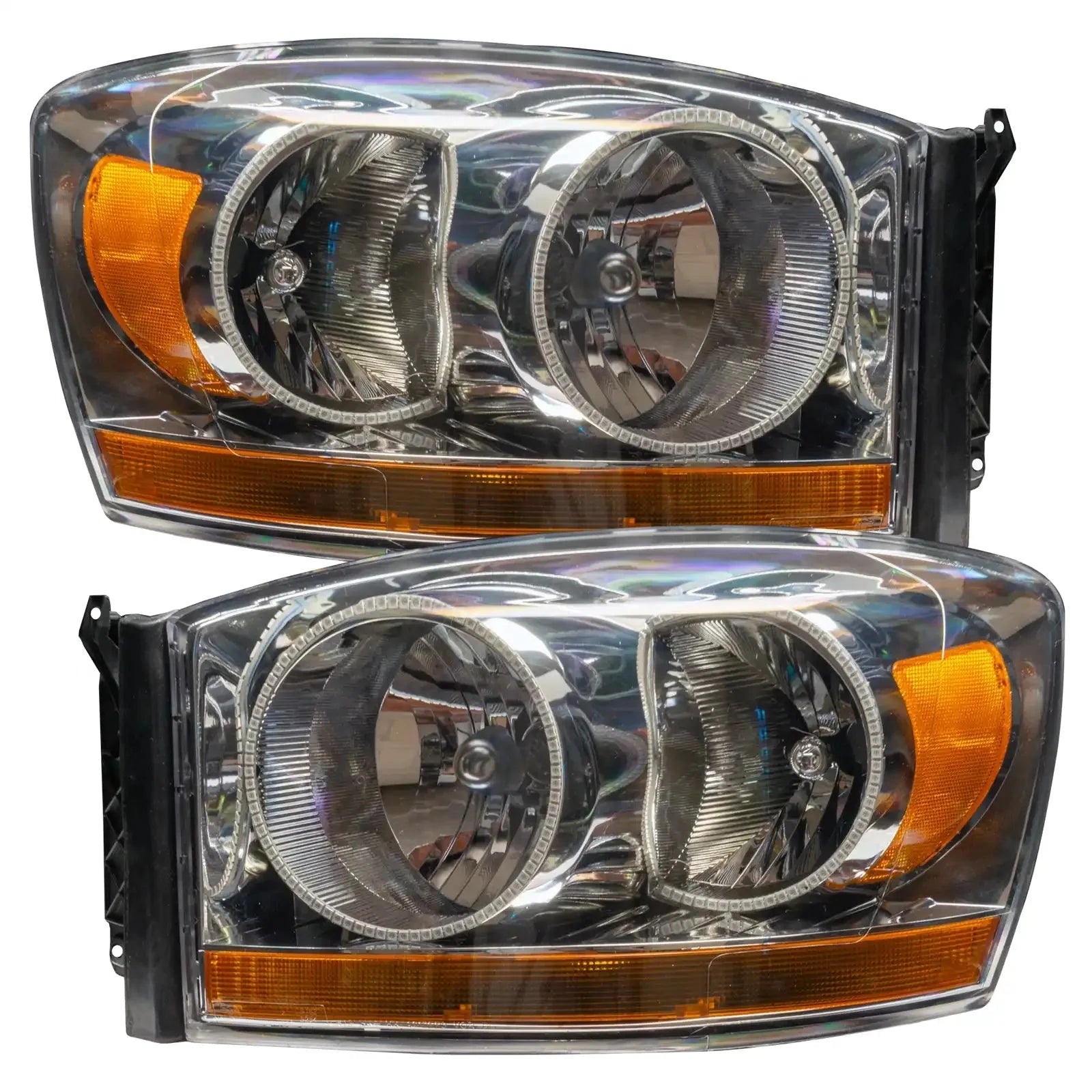 ORACLE Lighting 2006 Dodge Ram Pre-Assembled Halo Headlights - Chrome by ORACLE Lighting