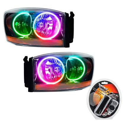 ORACLE Lighting 2006 Dodge Ram Pre-Assembled Halo Headlights - Black by ORACLE Lighting