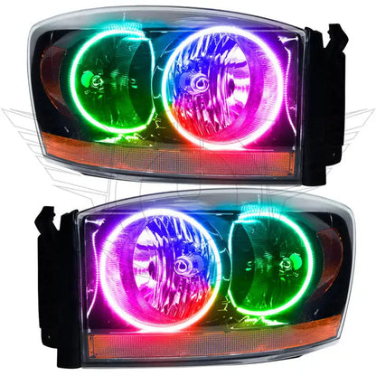 ORACLE Lighting 2006 Dodge Ram Pre-Assembled Halo Headlights - Black by ORACLE Lighting