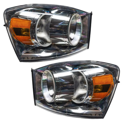 ORACLE Lighting 2007-2008 Dodge Ram Pre-Assembled Halo Headlights by ORACLE Lighting