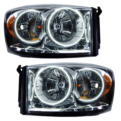ORACLE Lighting 2007-2008 Dodge Ram Pre-Assembled Halo Headlights by ORACLE Lighting