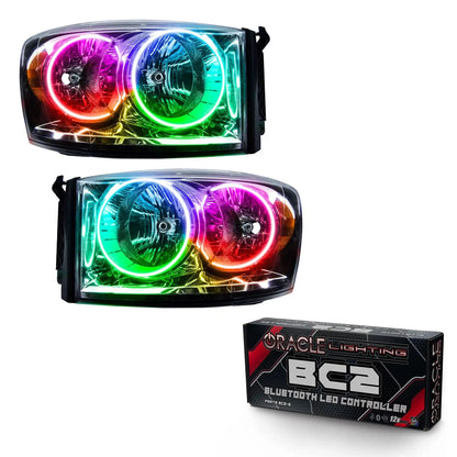 ORACLE Lighting 2007-2008 Dodge Ram Pre-Assembled Halo Headlights by ORACLE Lighting