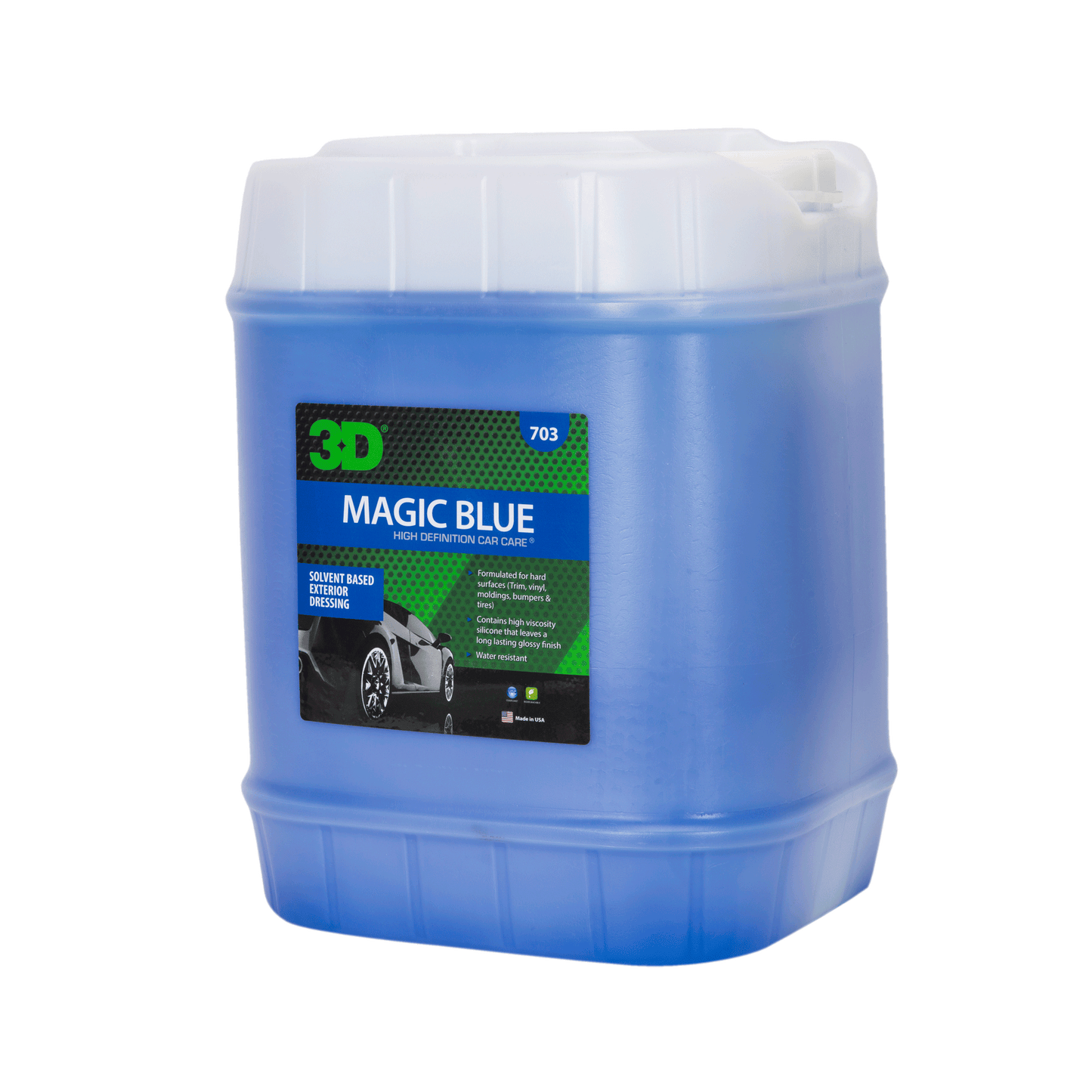 3D MAGIC BLUE TIRE DRESSING 5 GAL. by 3D