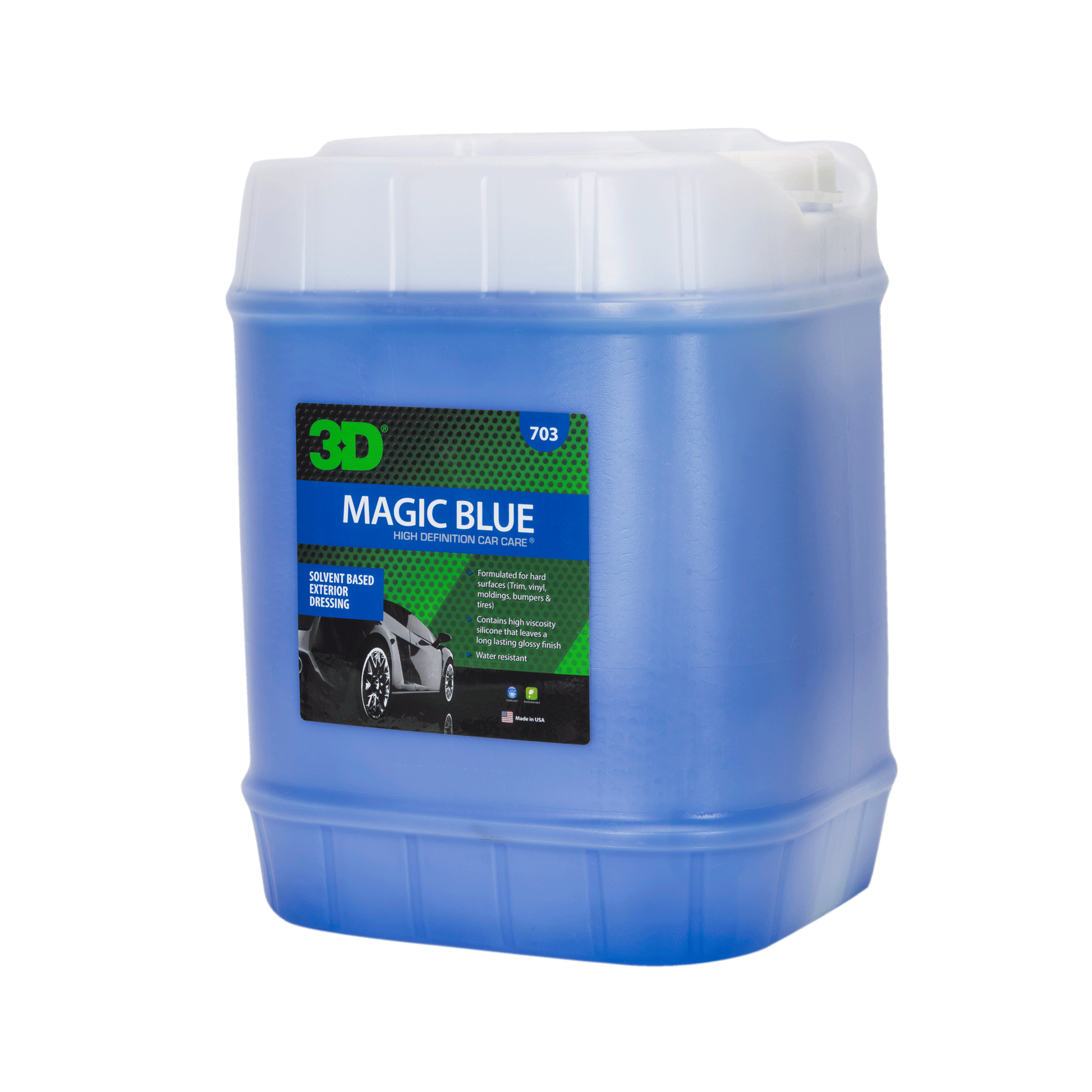 3D MAGIC BLUE TIRE DRESSING 5 GAL. by 3D