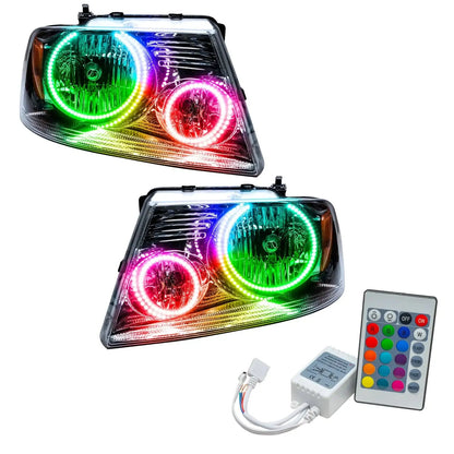 ORACLE Lighting 2005-2008 Ford F-150 Pre-Assembled Halo Headlights - Chrome Housing by ORACLE Lighting