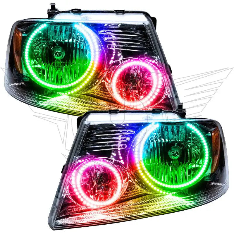 ORACLE Lighting 2005-2008 Ford F-150 Pre-Assembled Halo Headlights - Chrome Housing by ORACLE Lighting