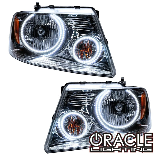 ORACLE Lighting 2005-2008 Ford F-150 Pre-Assembled Halo Headlights - Chrome Housing by ORACLE Lighting