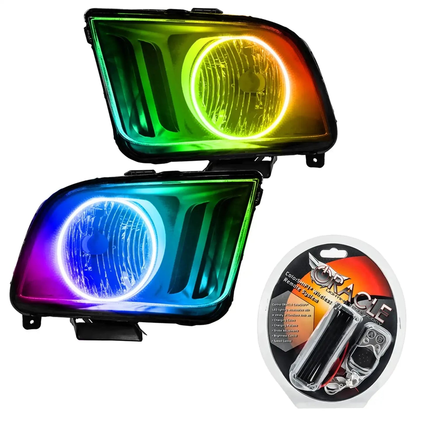 ORACLE Lighting 2005-2009 Ford Mustang Pre-Assembled Headlights - Black by ORACLE Lighting
