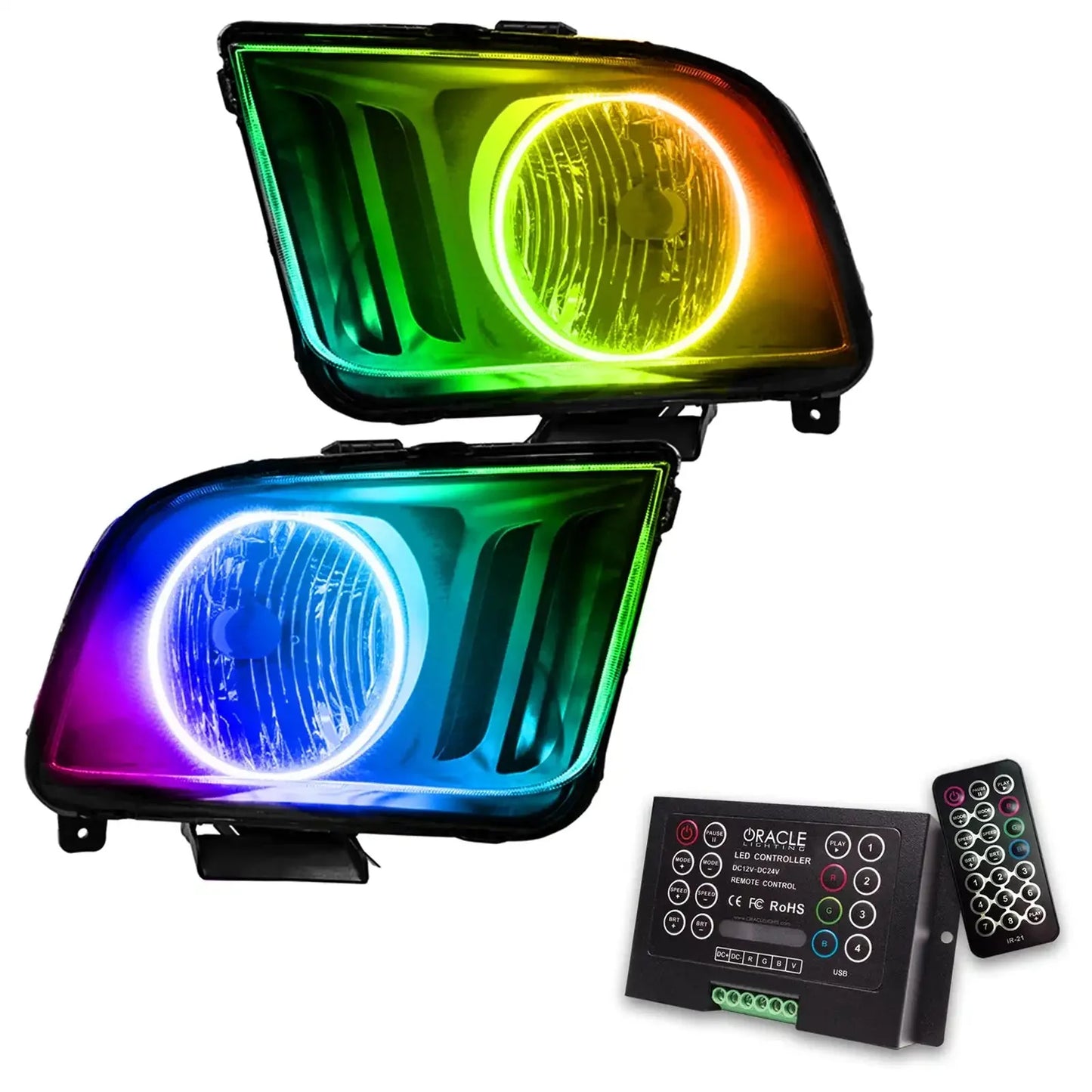 ORACLE Lighting 2005-2009 Ford Mustang Pre-Assembled Headlights - Black by ORACLE Lighting