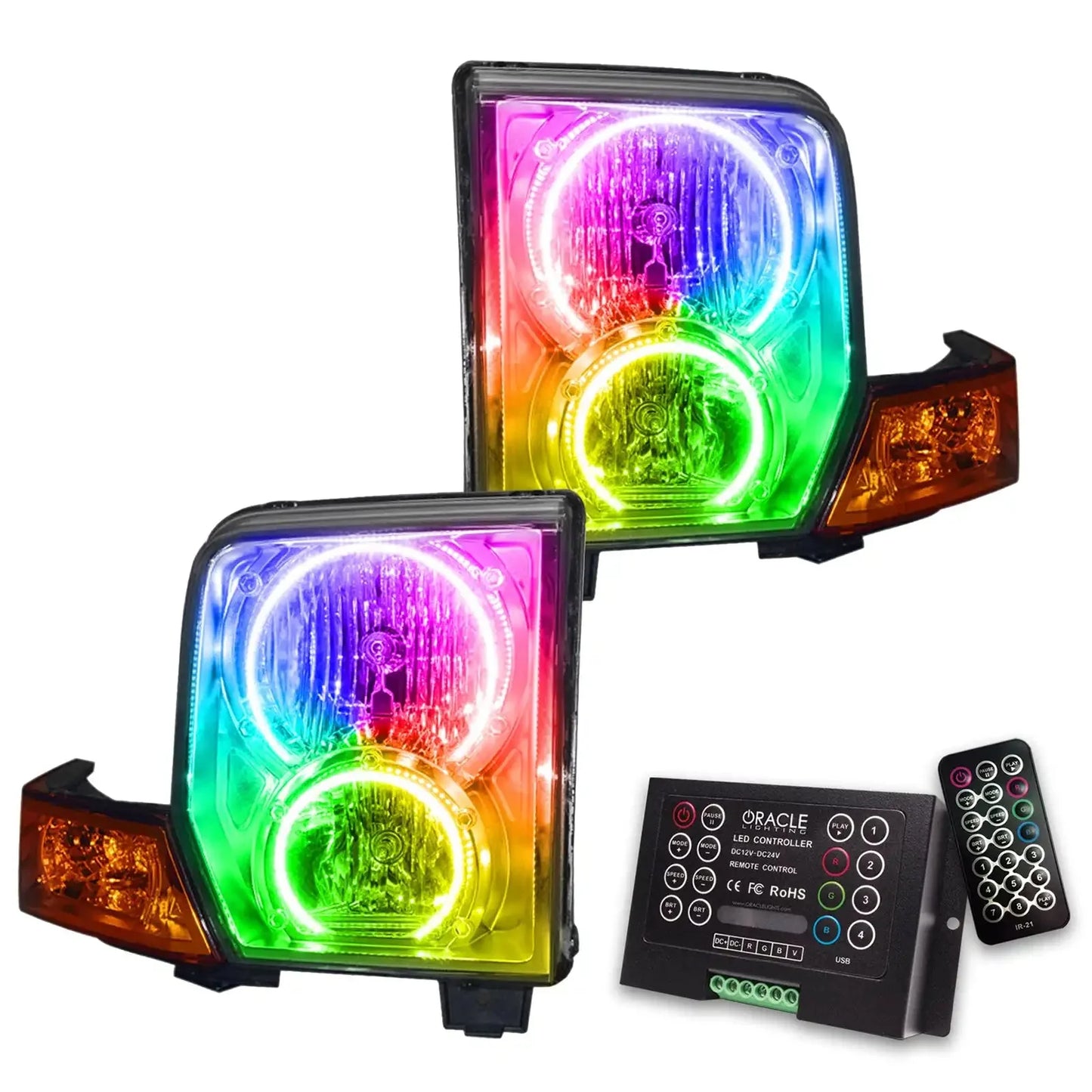 ORACLE Lighting 2006-2010 Jeep Commander Pre-Assembled Halo Headlights by ORACLE Lighting