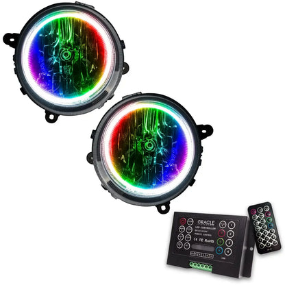 ORACLE Lighting 2007-2010 Jeep Compass Pre-Assembled Halo Headlights by ORACLE Lighting