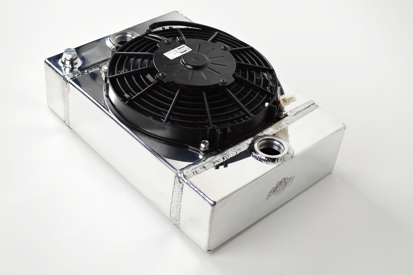 The KING Cooler - Ultimate Drag Race Radiator w/ SPAL Fan & Mounting Kit by CSF Cooling - Racing & High Performance Division