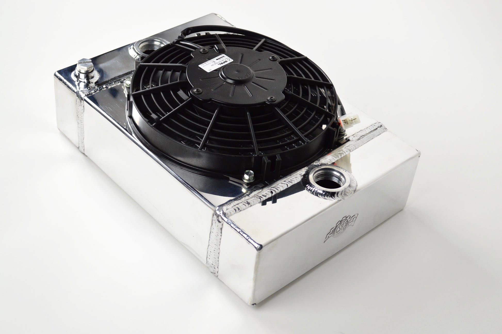 The KING Cooler - Ultimate Drag Race Radiator w/ SPAL Fan & Mounting Kit by CSF Cooling - Racing & High Performance Division
