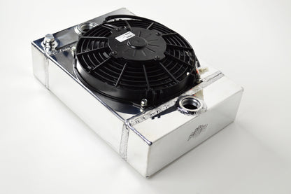 The KING Cooler - Ultimate Drag Race Radiator w/ SPAL Fan & Mounting Kit by CSF Cooling - Racing & High Performance Division