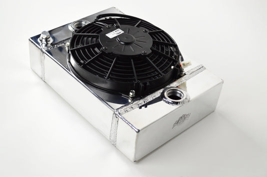 The KING Cooler - Ultimate Drag Race Radiator w/ SPAL Fan & Mounting Kit by CSF Cooling - Racing & High Performance Division