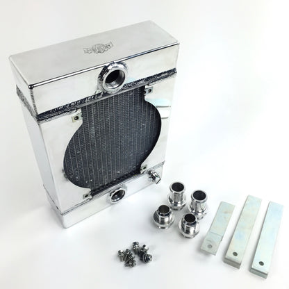 The KING Cooler - Ultimate Drag Race Radiator w/ SPAL Fan & Mounting Kit by CSF Cooling - Racing & High Performance Division
