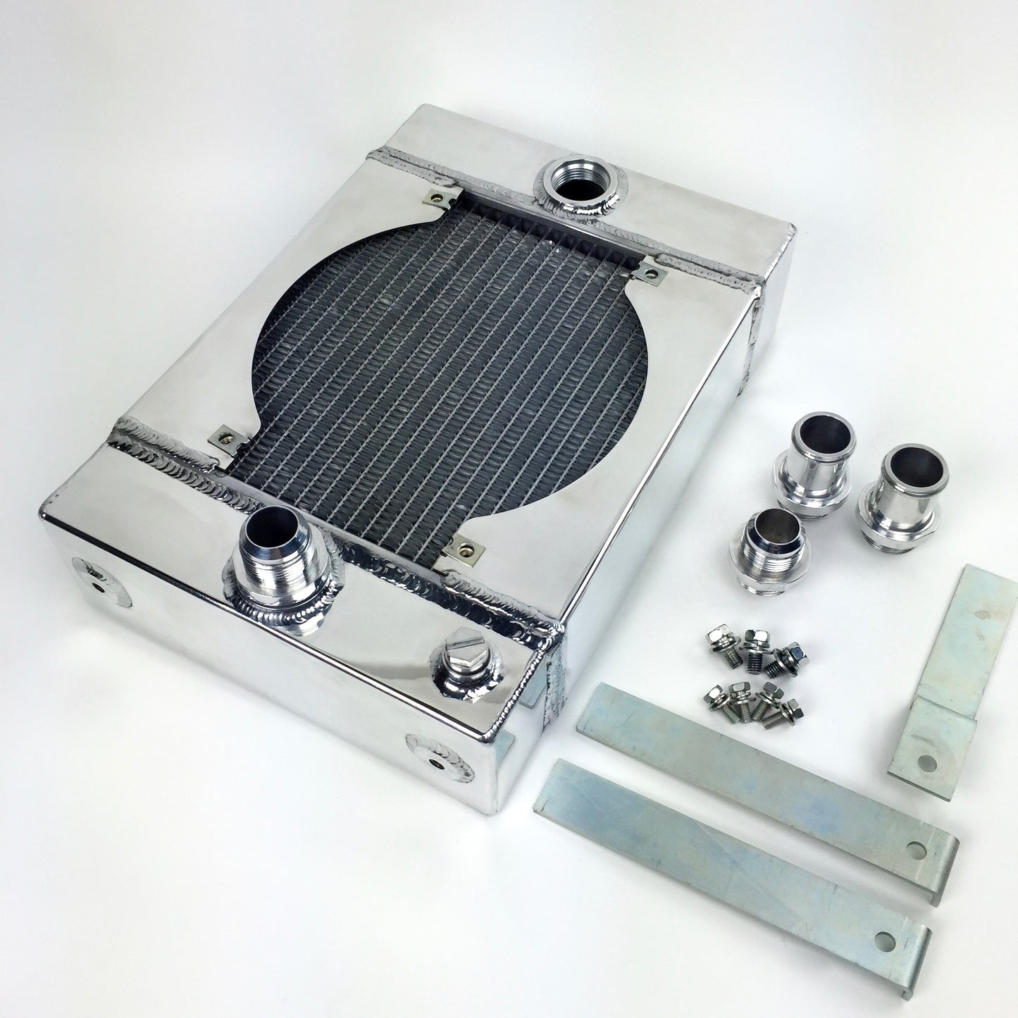 The KING Cooler - Ultimate Drag Race Radiator w/ SPAL Fan & Mounting Kit by CSF Cooling - Racing & High Performance Division
