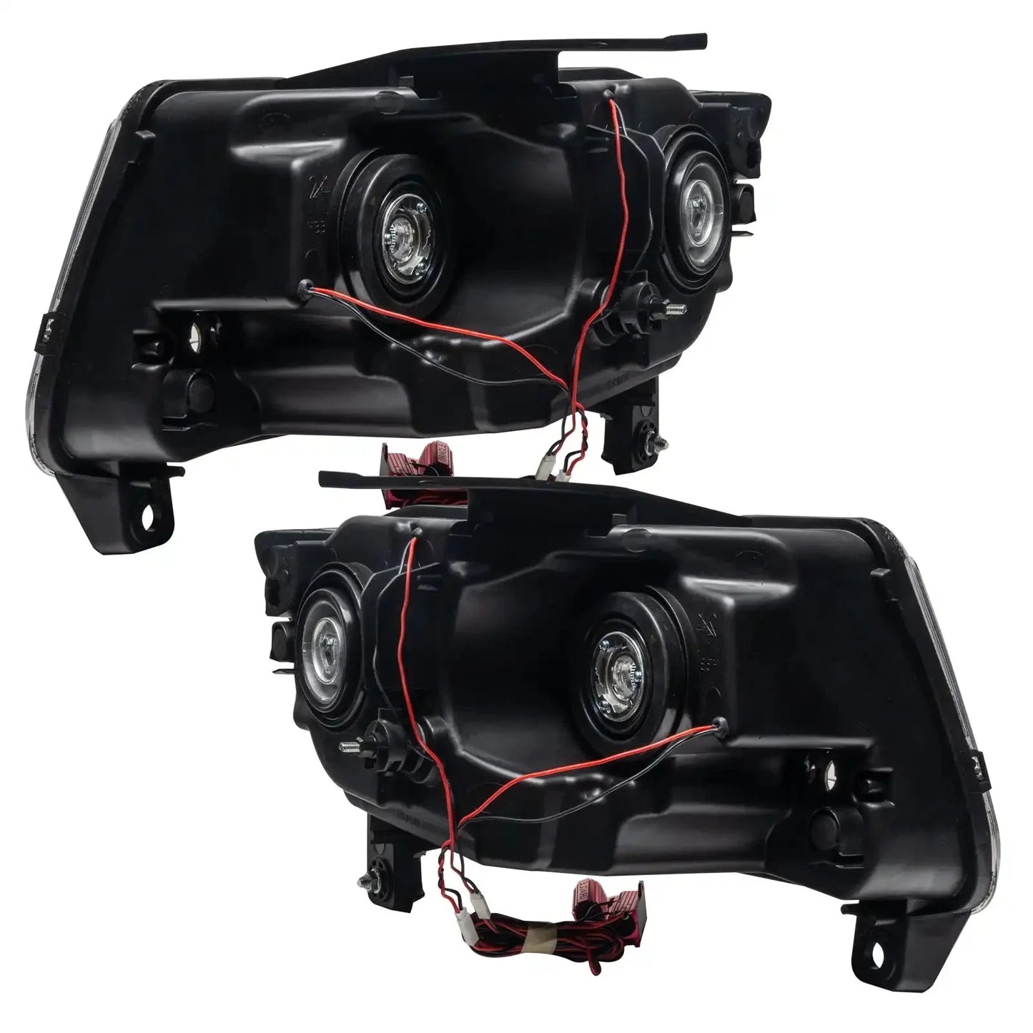 ORACLE Lighting 2011-2013 Jeep Grand Cherokee Pre-Assembled Halo Headlights - Non HID - Chrome by ORACLE Lighting